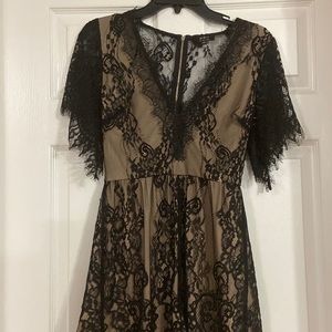 Black lace romper. Size small